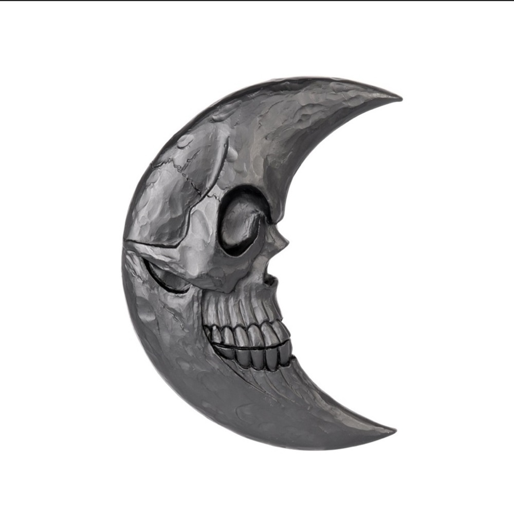 Alchemy Gothic Crescent Moon Hand Makeup Purse Mirror Black NWT - Picture 2 of 3